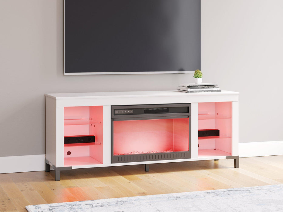 Brollevi 60" TV Stand with Electric Fireplace