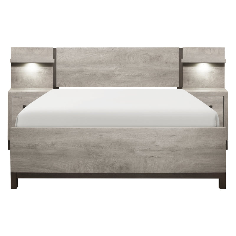 Zephyr-5pc Set Eastern King Wall Bed (EKB+2NS+2NS-P) image