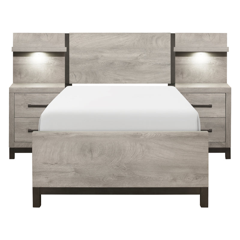 Zephyr-5pc Set Twin Wall Bed (TB+2NS+2NS-P) image