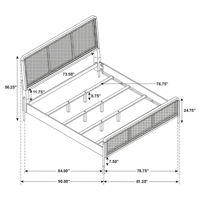 Arini Upholstered Panel Bed