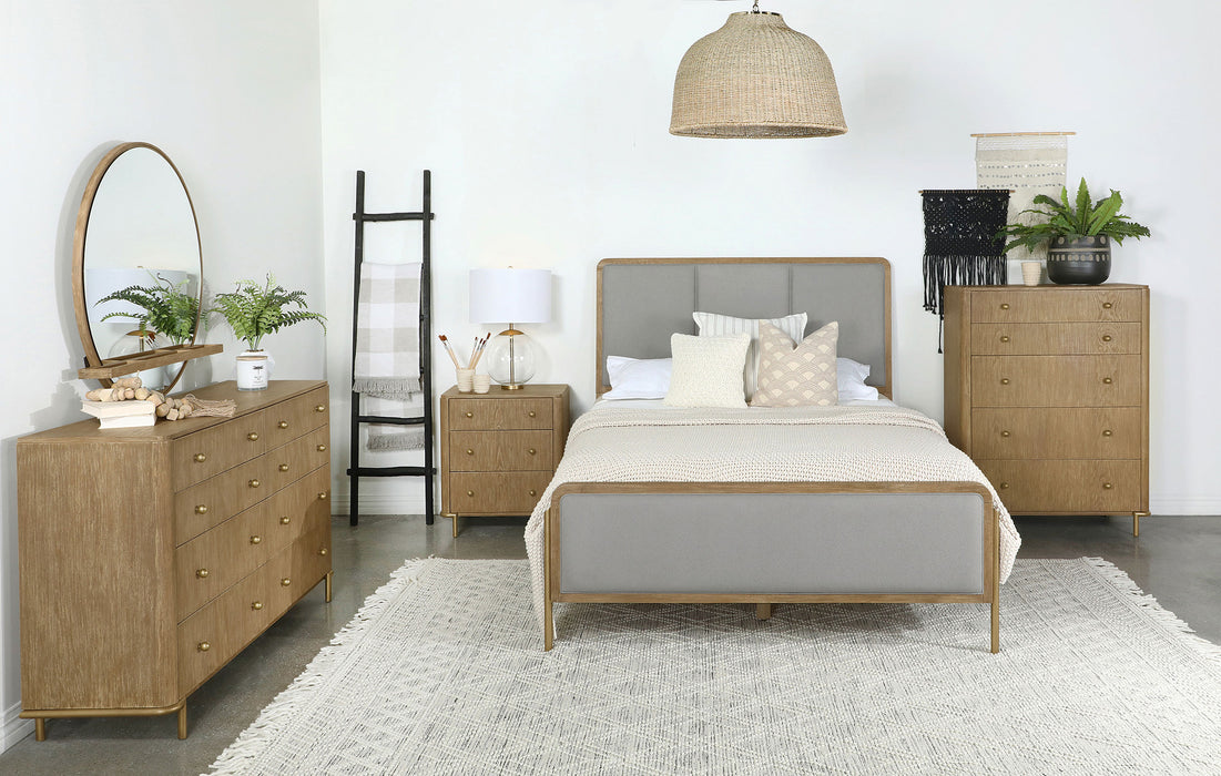 Arini Upholstered Panel Bed