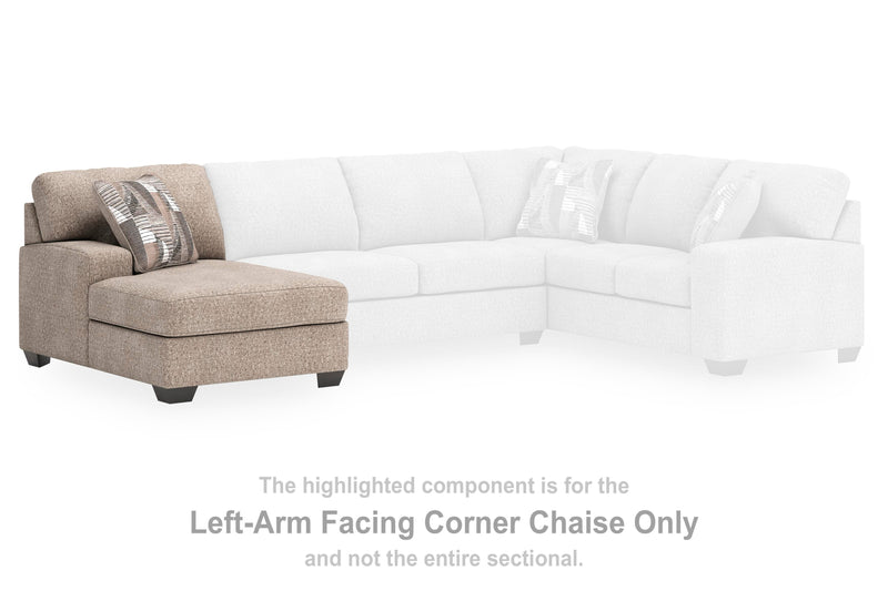 Seccional Newellen con chaise longue