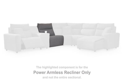 Seccional reclinable Modmax con consola de audio
