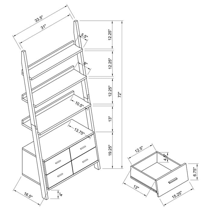 Colella Bookshelf Brown