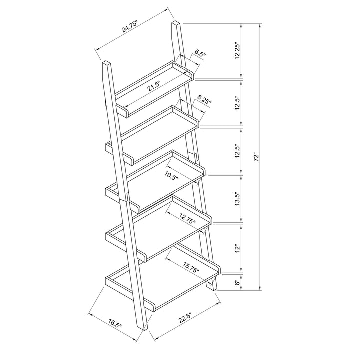 Colella Bookshelf Brown