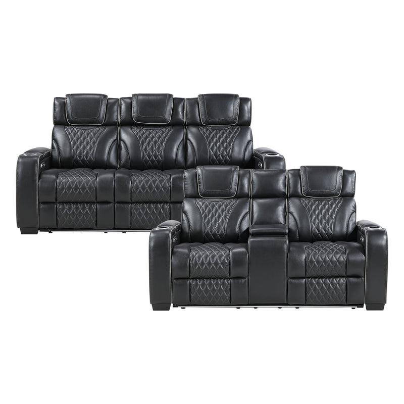 Apex-2pc Set: Sofa, Love (Power) image