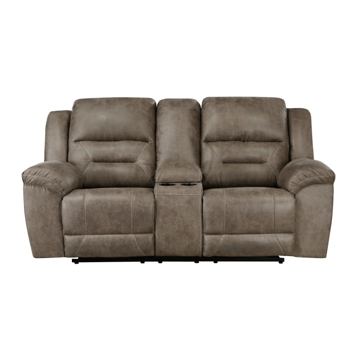 8538BR-2 - Sofá Biplaza Reclinable con Consola Central