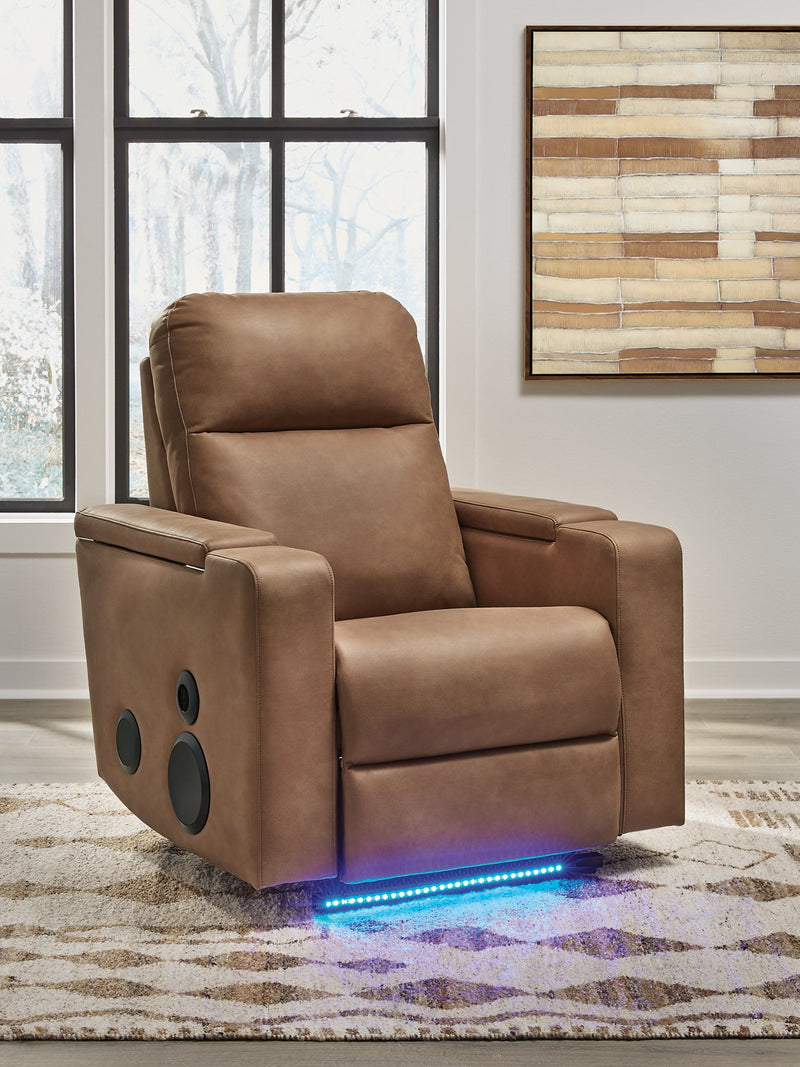 Sillón reclinable deslizante Lorrenton con sistema de audio