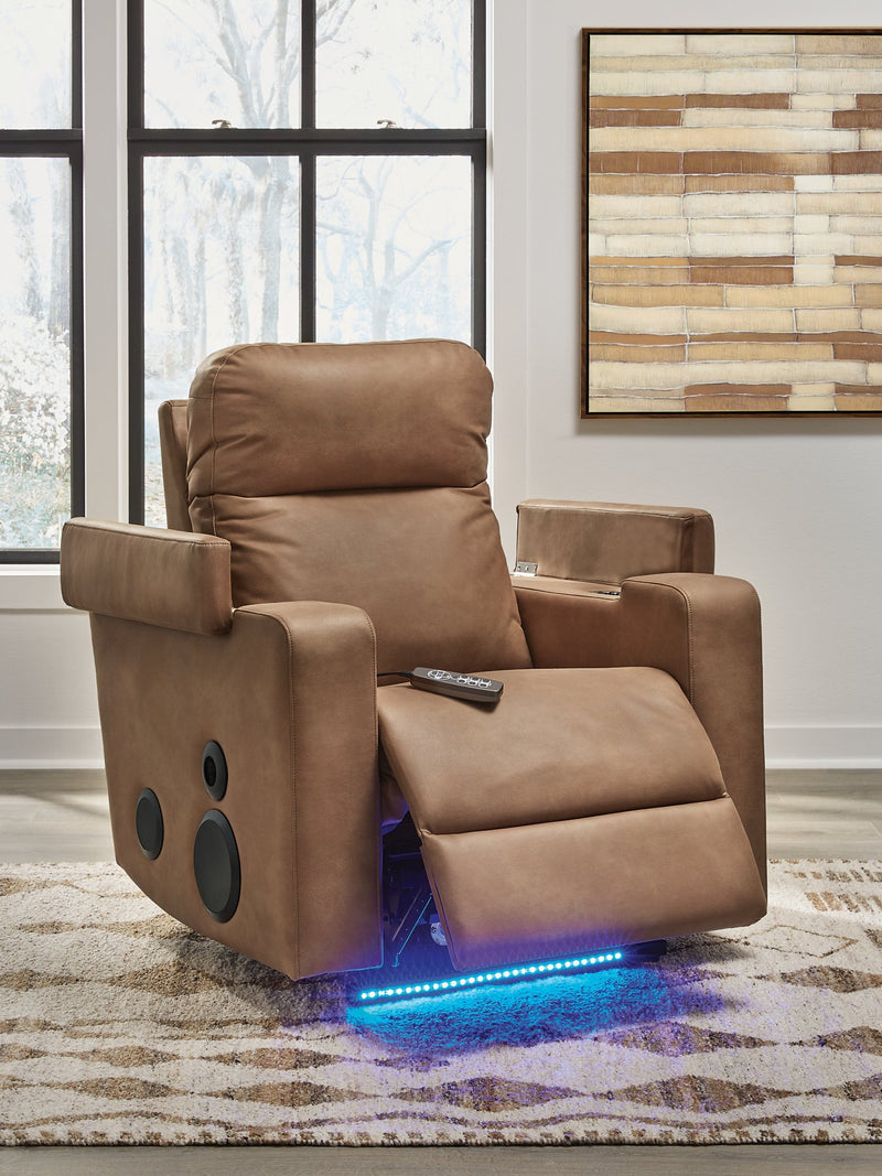 Sillón reclinable deslizante Lorrenton con sistema de audio