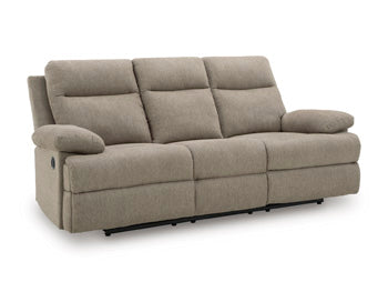 Sofá reclinable de desplazamiento lateral con mesa abatible