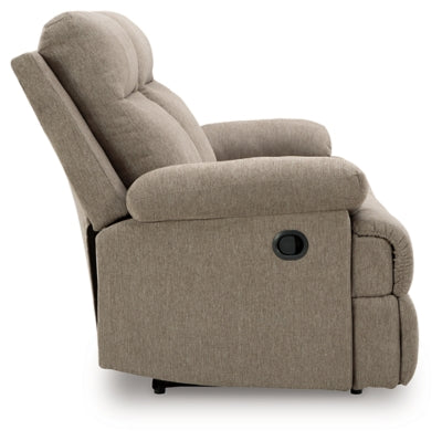 Sofá reclinable de desplazamiento lateral con mesa abatible