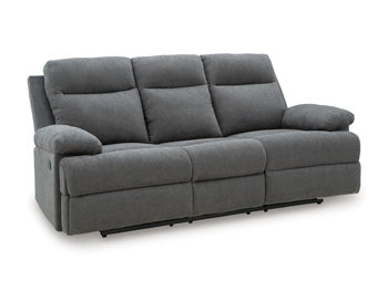 Sofá reclinable de desplazamiento lateral con mesa abatible