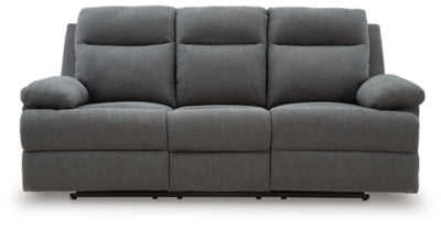 Sofá reclinable de desplazamiento lateral con mesa abatible