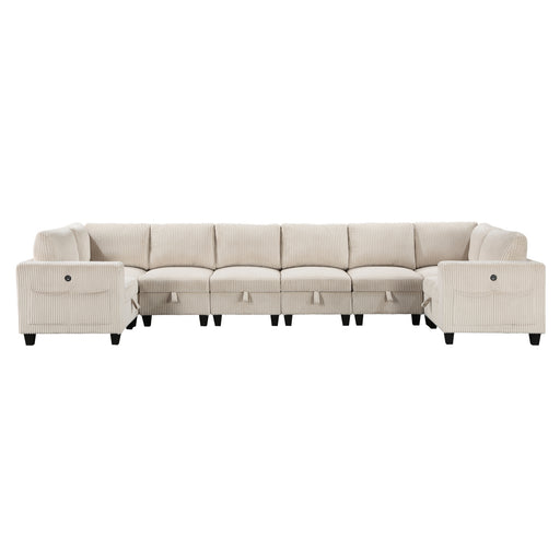 Walterboro-(8)8-Piece Sectional with Storage, Storage Pouches and Charging Ports image