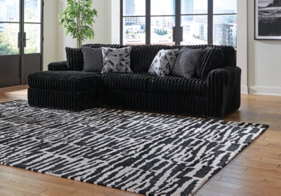 Sofá seccional Midnight-Madness con chaise longue