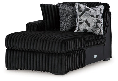 Sofá seccional Midnight-Madness con chaise longue
