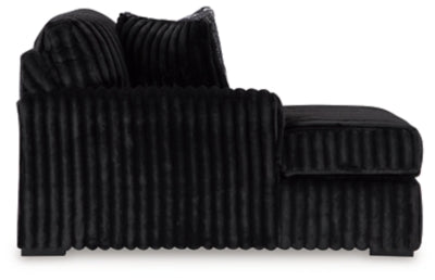 Sofá seccional Midnight-Madness con chaise longue