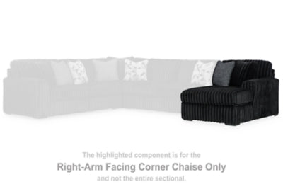 Sofá seccional Midnight-Madness con chaise longue