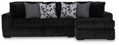 Sofá seccional Midnight-Madness con chaise longue
