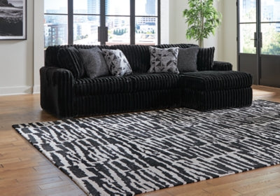 Sofá seccional Midnight-Madness con chaise longue