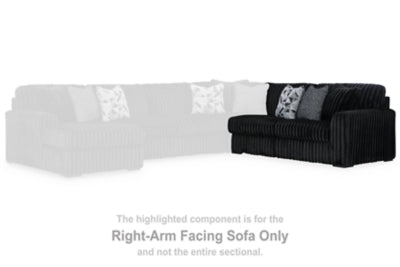 Sofá seccional Midnight-Madness con chaise longue