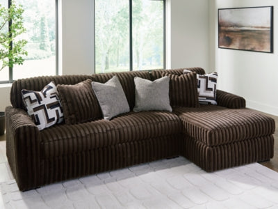 Sofá seccional Midnight-Madness con chaise longue
