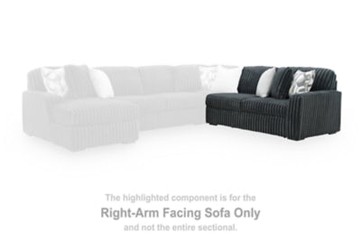 Sofá seccional Midnight-Madness con chaise longue