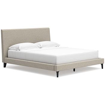 Cama tapizada Cielden con somier de láminas enrollables
