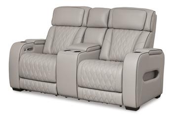 Sofá reclinable biplaza Boyington con consola