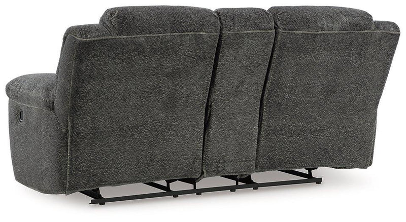 Sofá reclinable Frohn con consola