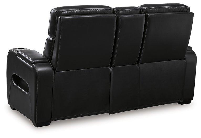 Sofá reclinable biplaza Boyington con consola