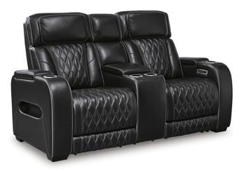 Sofá reclinable biplaza Boyington con consola