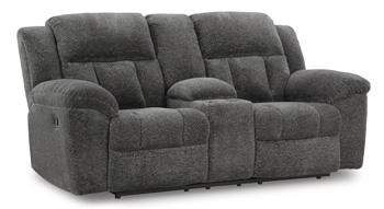 Sofá reclinable Frohn con consola