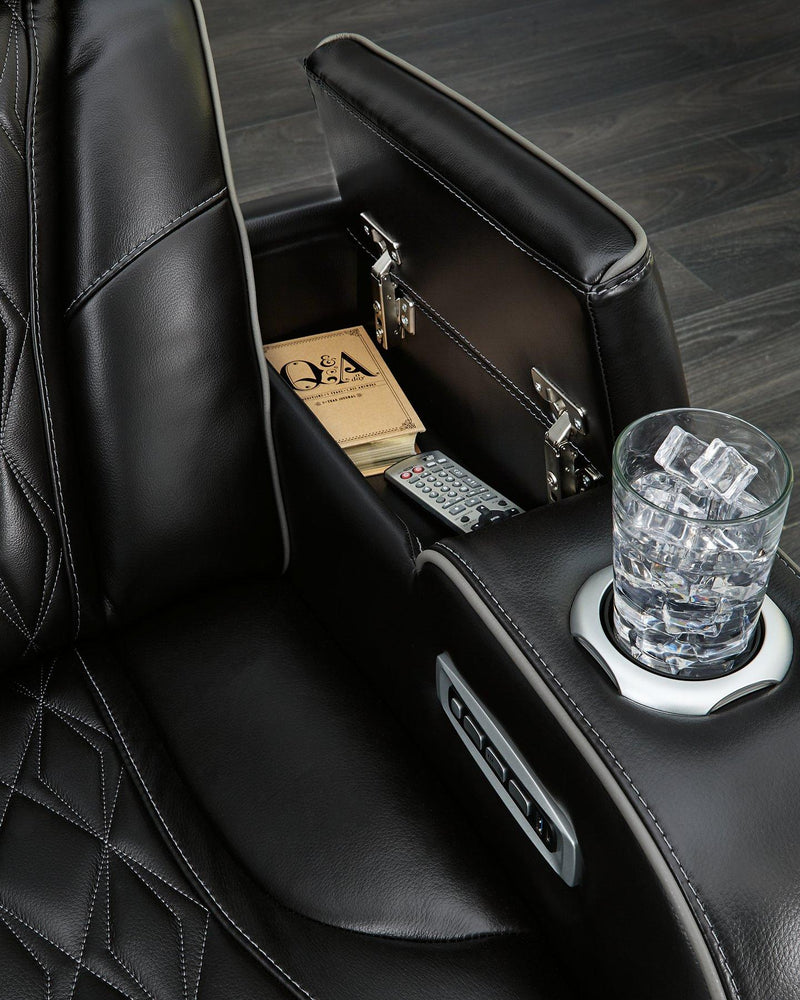 Sofá reclinable biplaza Boyington con consola