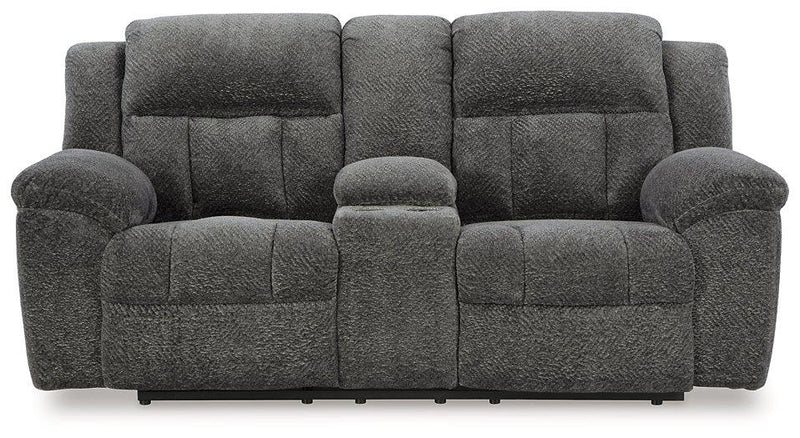 Sofá reclinable Frohn con consola