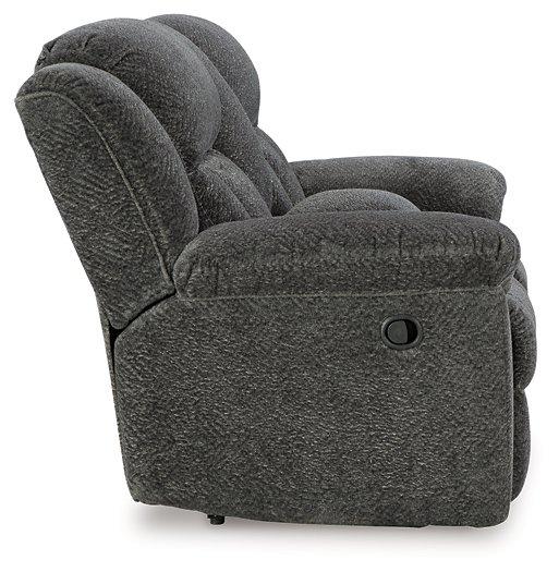 Sofá reclinable Frohn con consola