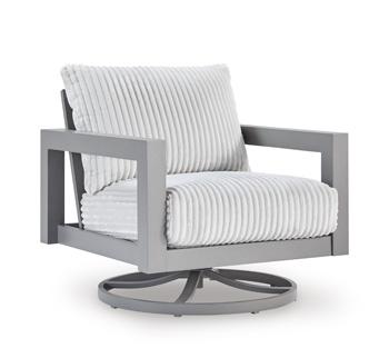 Sillón giratorio de exterior Hurley Park con cojín