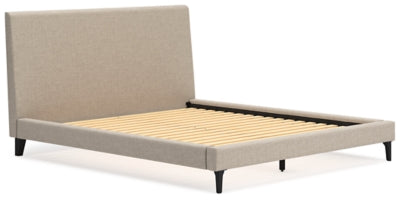 Cama tapizada Cielden con somier de láminas enrollables