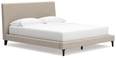 Cama tapizada Cielden con somier de láminas enrollables