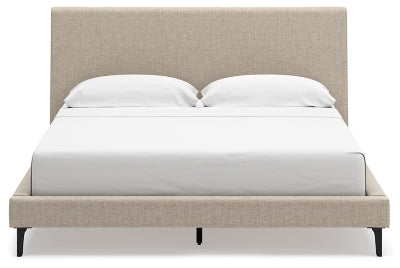 Cama tapizada Cielden con somier de láminas enrollables