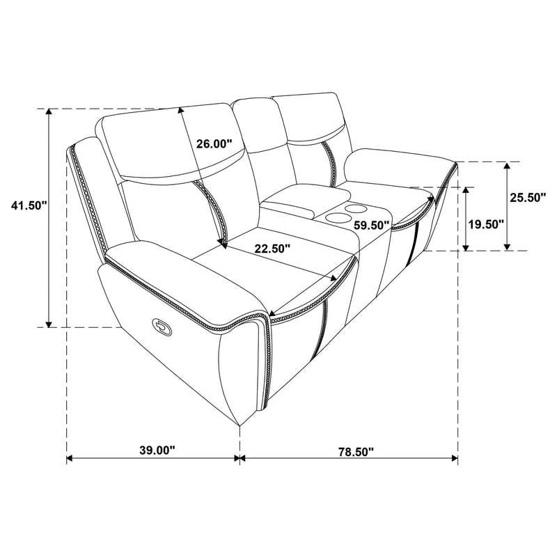 Sillón biplaza reclinable Sloane