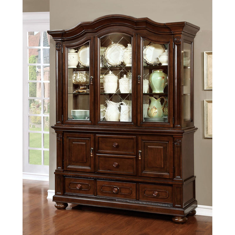 Vitrina y aparador Alpena Brown Cherry