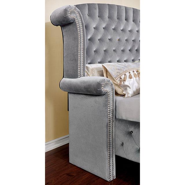 Alzir Gray Cal.King, E.King, & Queen Bed