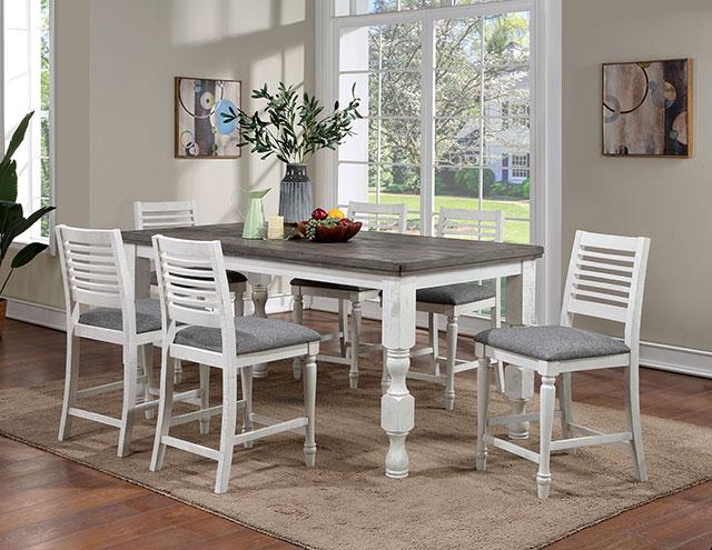 Calabria 7 Pc Counter Ht Table Set