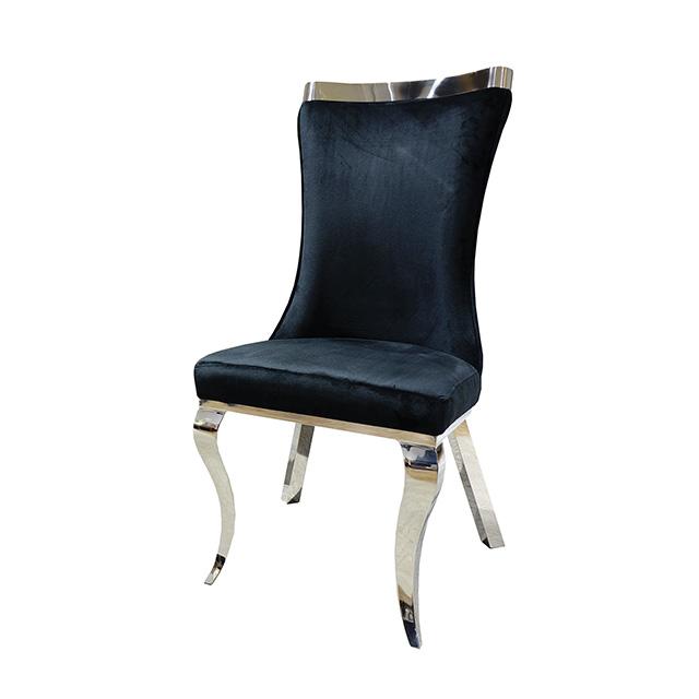 Basilicata Gold Chair (2/CTN) White, Gray, & Black