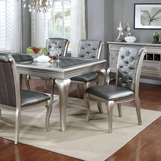 Amina Champagne Dining Table