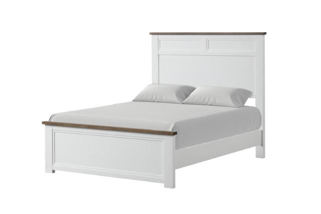 Cama Pinetop individual y matrimonial, blanca y azul