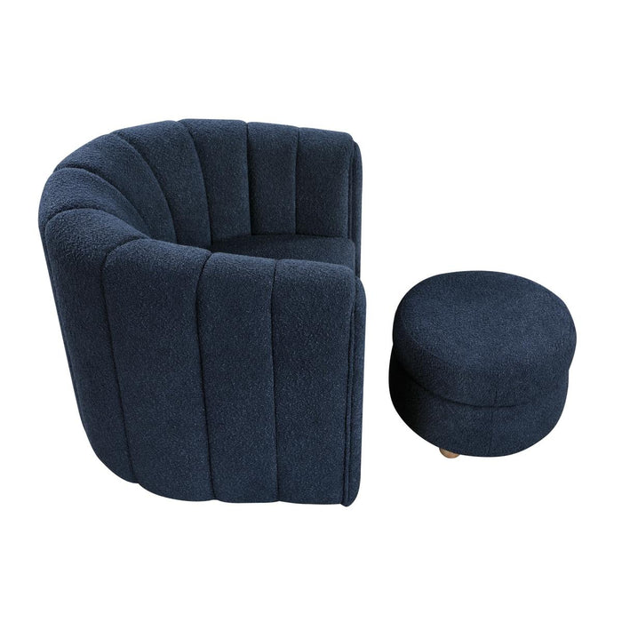 Delaney Swivel Chair Blue, Green, & White