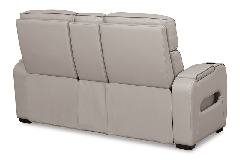 Sofá reclinable biplaza Boyington con consola