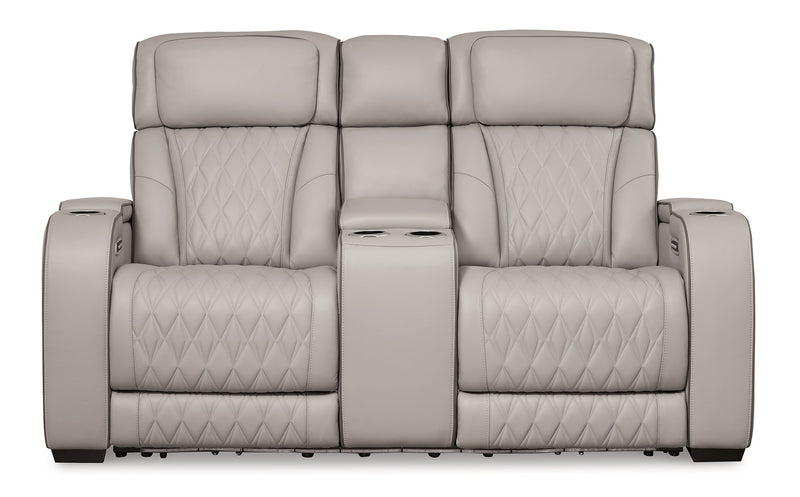 Sofá reclinable biplaza Boyington con consola